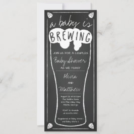 En inbjudan till en babyåda i Baby delas upp