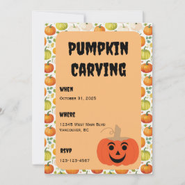 En Inbjudan till en Halloween Pumpkin Carving