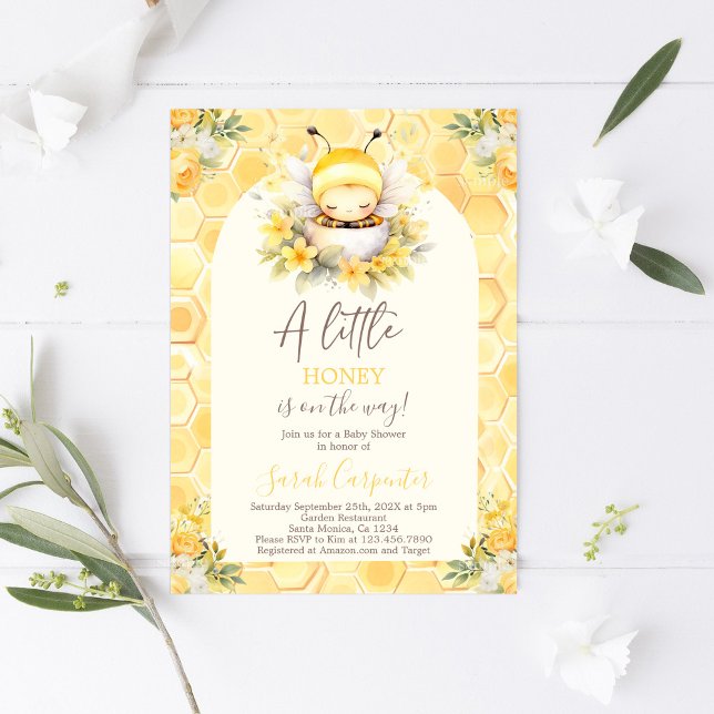 En inbjudan till en liten honungsbabyer (Skapare uppladdad)