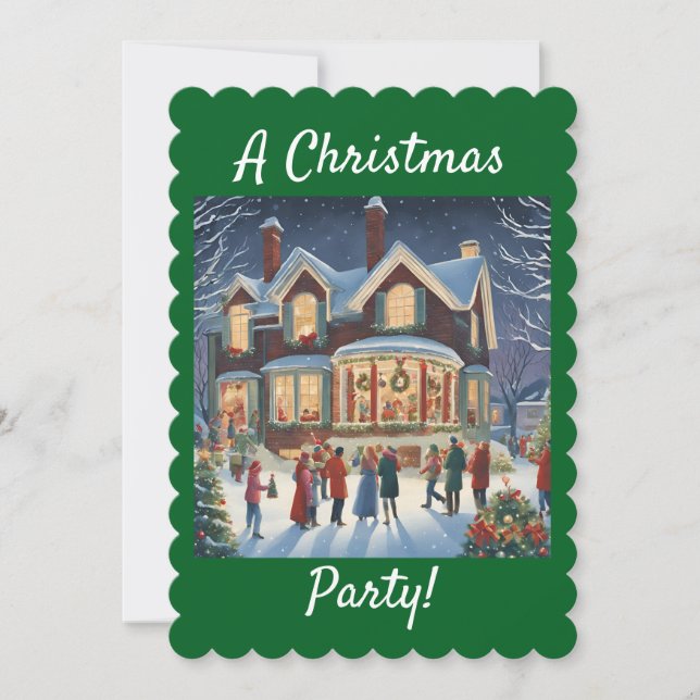 En inbjudan till julfest (Framsida)