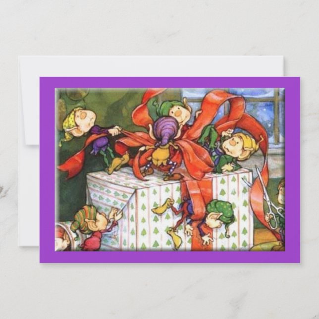 En inbjudan till julfest (Framsida)