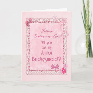 En inbjudan till underordnad Bridesmaid
