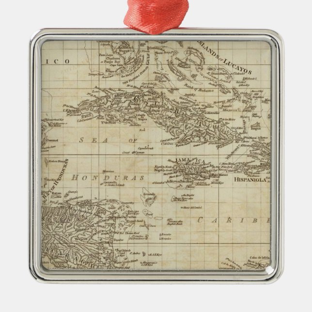 En indexkarta julgransprydnad metall (Framsidan)