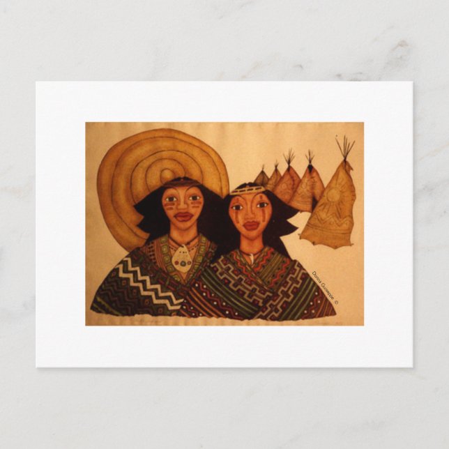 En indiansk vykort (Framsida)