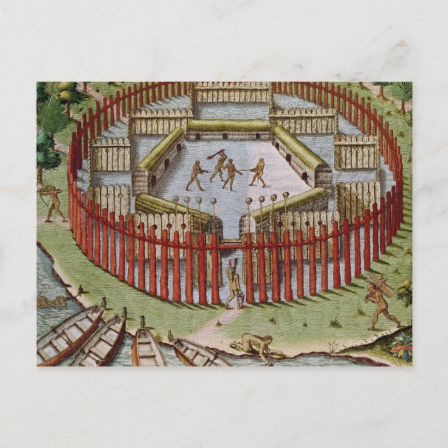 En indisk by vykort (Framsida)