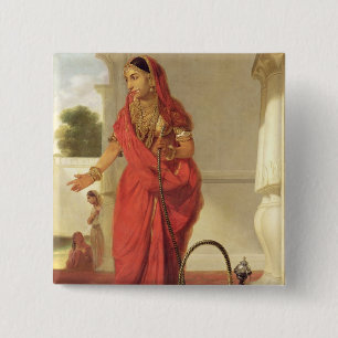 En indisk dansflicka med en Hookah, 1772 (olja på Knapp