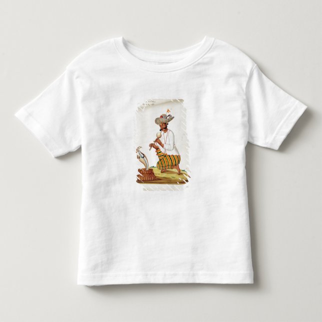 En indisk orm med en Cobra från en fransman Tee Shirt (Framsida)