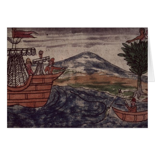 En indisk spion observerar hälsningskort (Framsidan Horizontal)