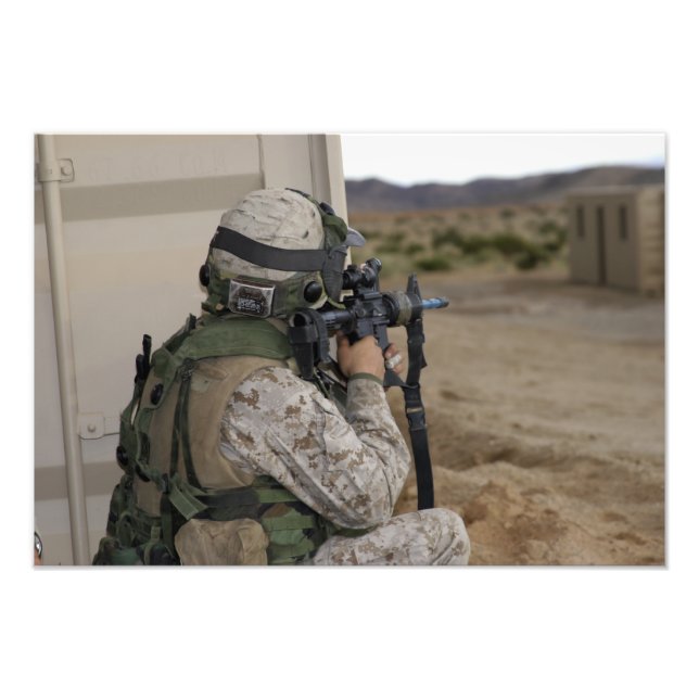 En infanteriscout fototryck (Framsidan)