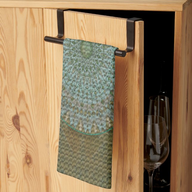 En initiering av masscirkeln kökshandduk (Thirds Fold)