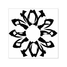 en inslag-självtryckande frimärke