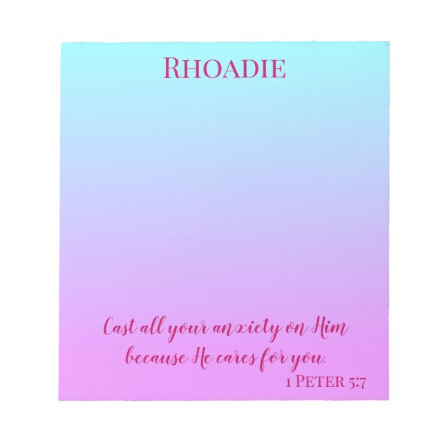 En inspirera gåva anteckningsblock (Framsida)