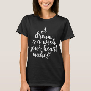 En inspirerande dröm är en önskvärd motiv offert t shirt