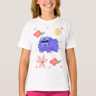 En inte-så-skrämmande varelse i en blombukett väsk t shirt