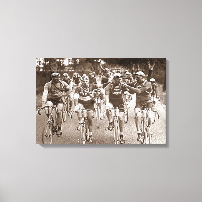 En intim porträtt Tour de France 1920-talet  Canvastryck (Framsida)