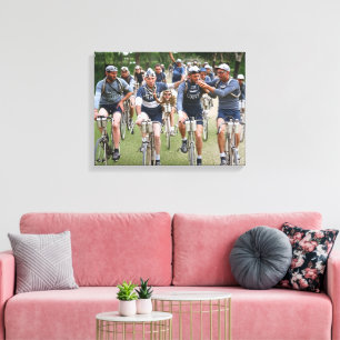 EN INTIM PORTRÄTTBILD TOUR DE FRANCE 1920-talet Re Canvastryck