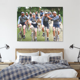 EN INTIM PORTRÄTTBILD TOUR DE FRANCE 1920-talet Re Canvastryck