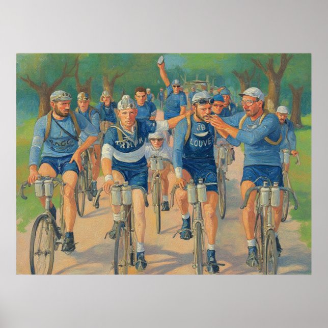 EN INTIMAT PORTRÄTT AV TOUR DE FRANKRIKE 1920-tale Poster (Framsidan)