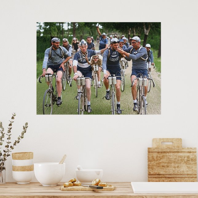 EN INTIMAT PORTRÄTT AV TOUR DE FRANKRIKE 1920-tale Poster (Kök)