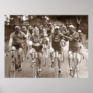 EN INTIMAT PORTRÄTT AV TOUR DE FRANKRIKE 1920-tale Poster