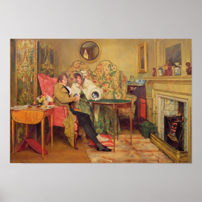 En intressant besökare poster (Framsidan)