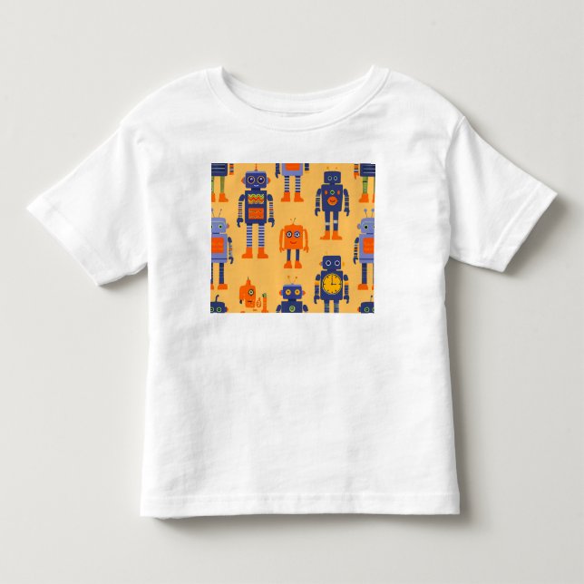 en intressant robot t shirt (Framsida)