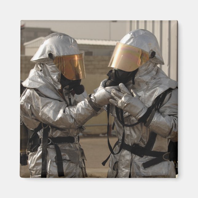 En irakisk brandman magnet (Framsidan)