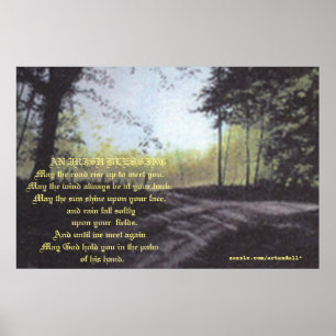 EN IRLÄNDSK BLESSING LANDSCAPE POSTER