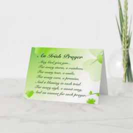 En irländsk bön - Sankt Patrick-kortet Kort