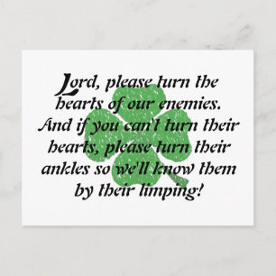 En irländsk bön vykort