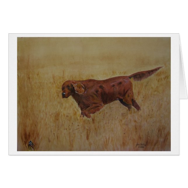 En irländsk friluftsdag hälsningskort (Framsidan Horizontal)