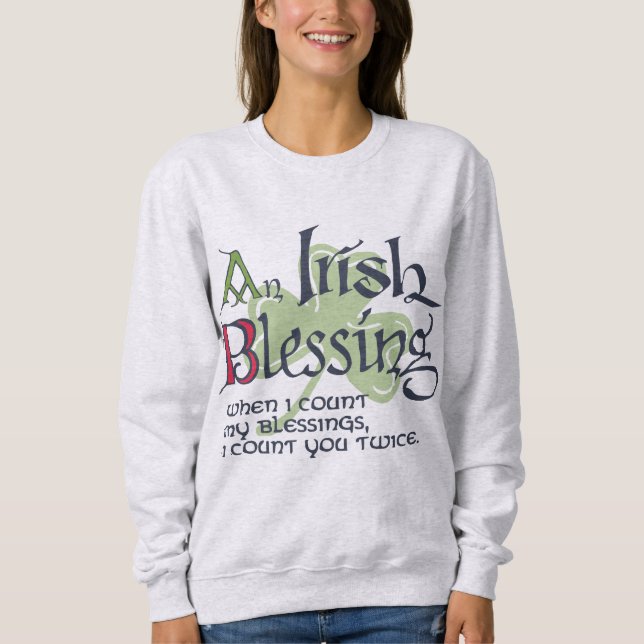 En irländsk välsignelse t shirt (Framsida)