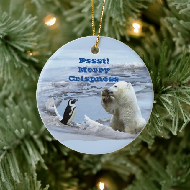 En isbjörns jul julgransprydnad keramik (Träd)