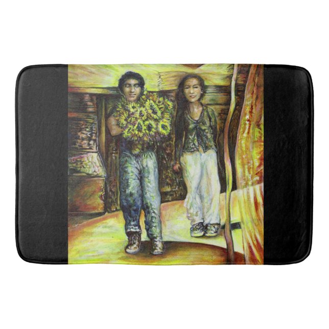 En istinchapeI-fas av en ChaIenge Badrumsmatta (Framsidan)