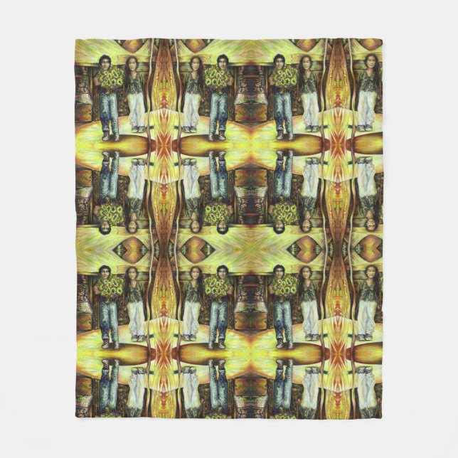 En istinchapeI-fas av en ChaIenge Fleecefilt (Framsidan)