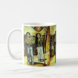 En istinchapeI-fas av en ChaIenge Kaffemugg
