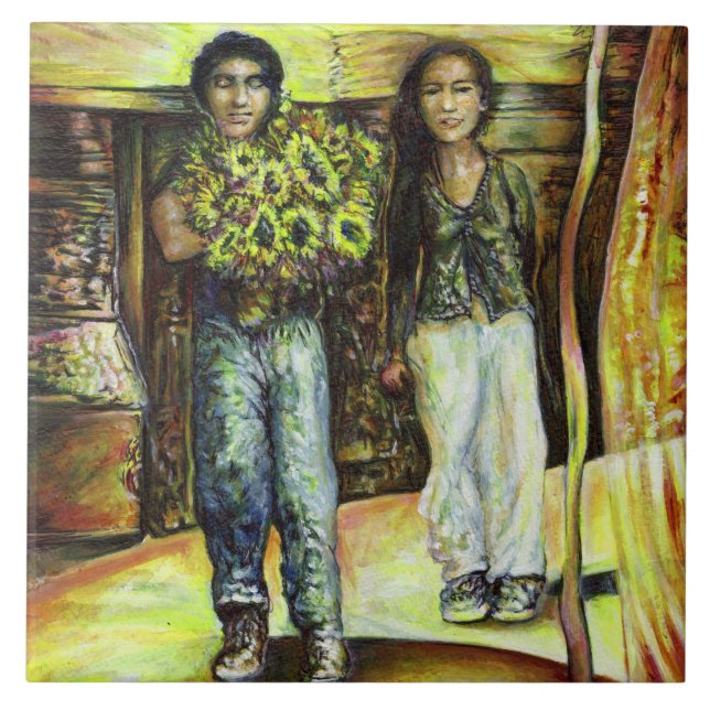 En istinchapeI-fas av en ChaIenge Kakelplatta (Framsidan)