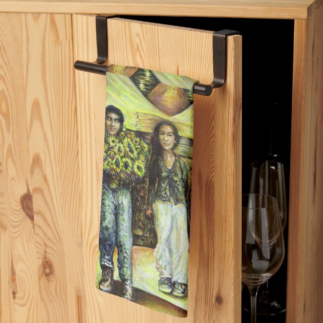 En istinchapeI-fas av en ChaIenge Kökshandduk (Thirds Fold)