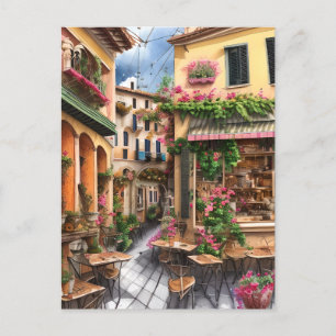 En italiensk gatuscen Ephemera Design Series 23 Vykort