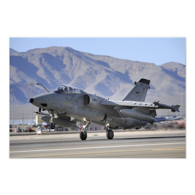 En italiensk Luft Force AMX-kombattant Fototryck (Framsidan)