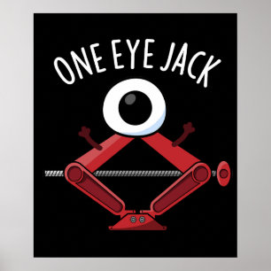 En Jack Funny Jack Öga Pun Mörk BG Poster