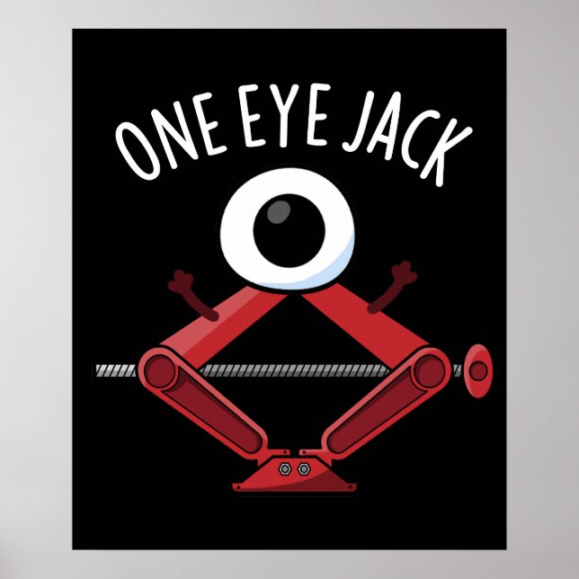 En Jack Funny Jack Öga Pun Mörk BG Poster (Framsidan)