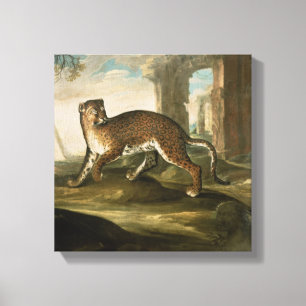 En jaguar canvastryck