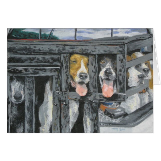 "En jakt som vi ska går ", Hälsningskort (Framsidan Horizontal)