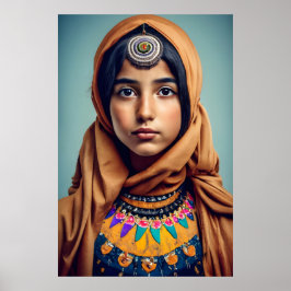 En jemenitisk flicka från Jemen Poster
