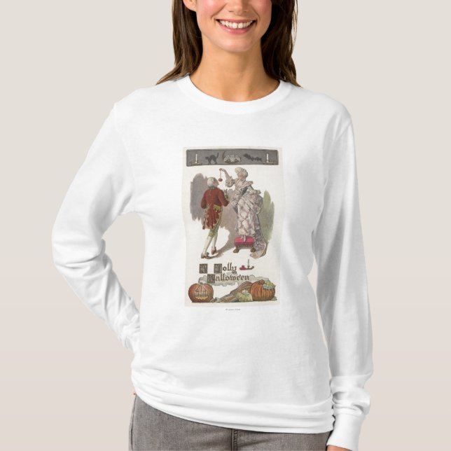 En Jolly HalloweenRestoration påklädd kopplar ihop Tee (Framsida)