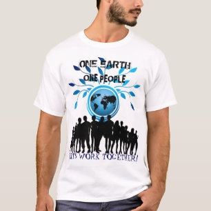 En jord, en befolkning, arbeta tillsammans t shirt