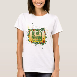 En jord en riskerar t-shirt