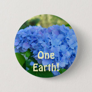 En jordknappar Blå Hydrangea Blommor knapp