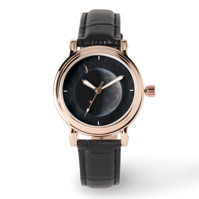 En jordliknande planetsRik i kol och torr. Armbandsur (Framsida)